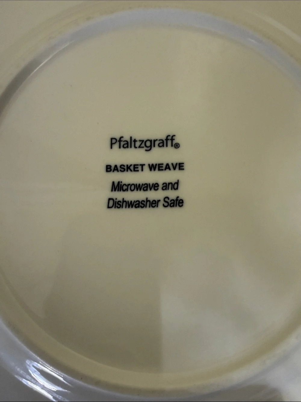 Pfaltzgraff White Embossed Rim Salad Plates - Set of 4